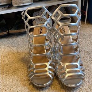 Silver heels